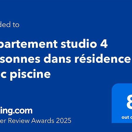 Appartement Studio 4 Personnes Dans Residence Avec Piscine 퀴베론 외부 사진